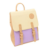 Women Leather Backpack Patchwork Bag