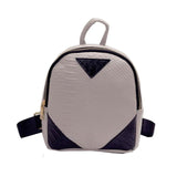 Women Leather Backpack Concise Serpentine