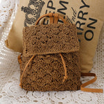 Straw Backpack Hollow-out Crochet Bag