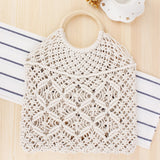 Cotton Rope Hollow Straw Bag