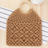 Cotton Rope Hollow Straw Bag