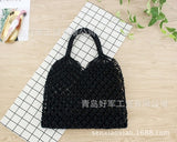 Cotton Rope Hollow Straw Bag