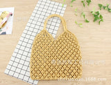Cotton Rope Hollow Straw Bag