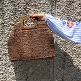 Cotton Rope Hollow Straw Bag