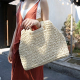 Cotton Rope Hollow Straw Bag