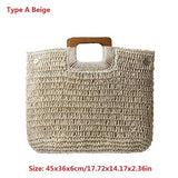 Bohemian Straw Bags for Women Large Capacity