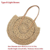 Bohemian Straw Bags for Women Large Capacity