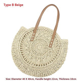 Bohemian Straw Bags for Women Large Capacity