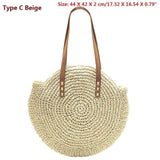 Bohemian Straw Bags for Women Large Capacity